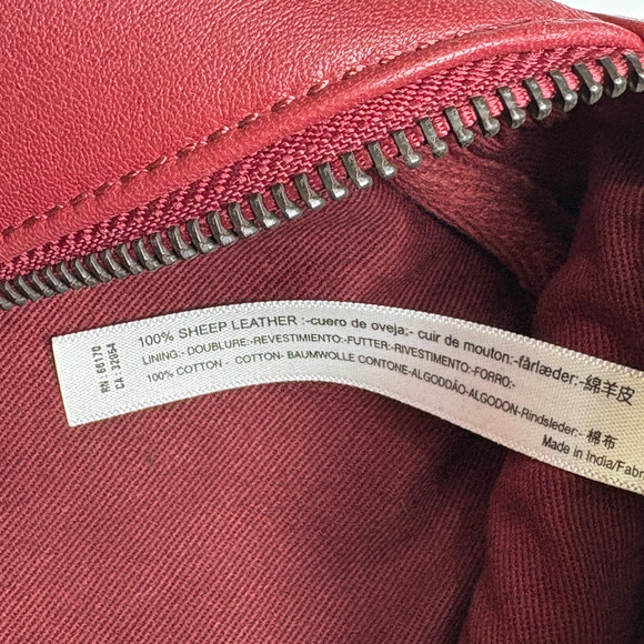 Free People SAY YES BAG 100% Leather Buckle Handbag Bag in Oxblood Red NWOT - Picture 11 of 12